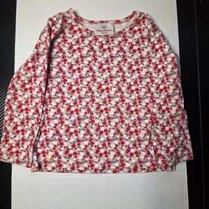 Hanna Andersson Red Floral Long Sleeve Tee